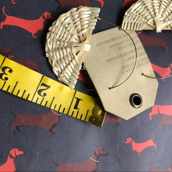 NWT Anthropologie hoop statement earrings - Picture 2 of 2